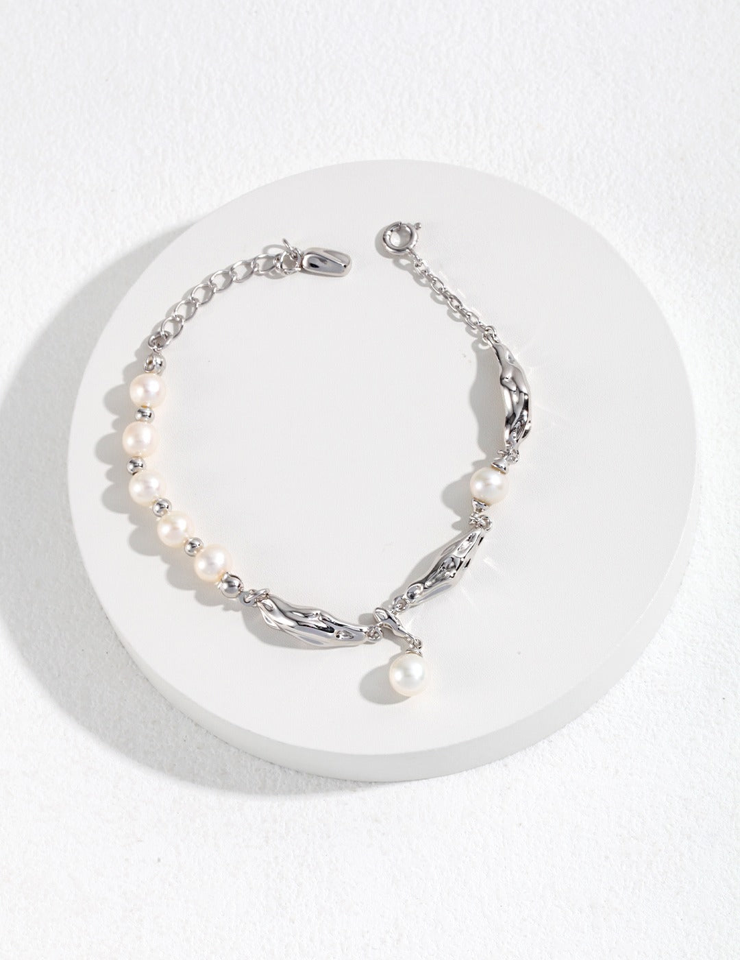 Sterling Silver Pearl Bracelet